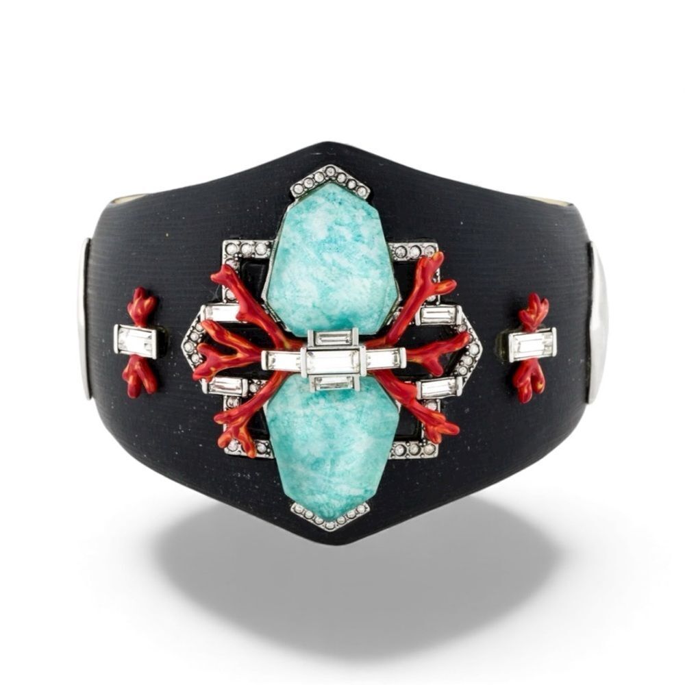 Alexis Bittar Coral Deco Hinged Bracelet - Picture 7 of 10